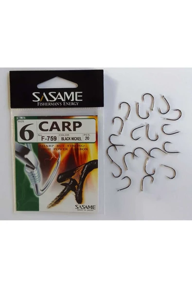Sasame Carp F-759 Serisi Olta İğnesi No:6