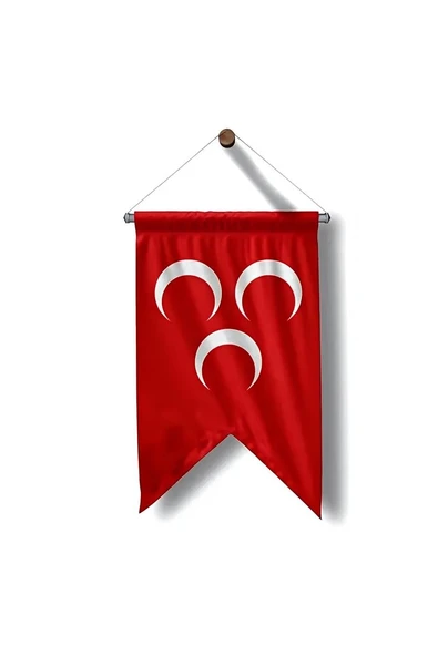 Kruvazör Kırmızı Üçhilal Bayrağı-50x70 CM