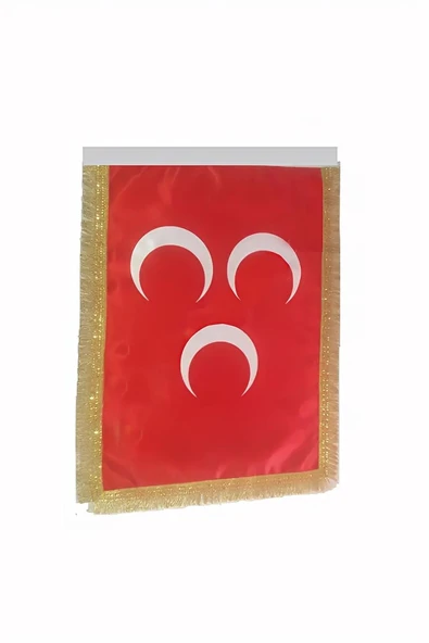Kruvazör Kırmızı Üçhilal Sancak Bayrağı (50x75 )