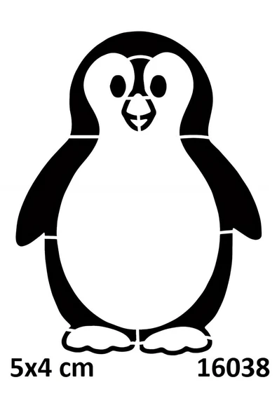 Süpertrend Sevimli Penguen Geçici Dövme Şablonu