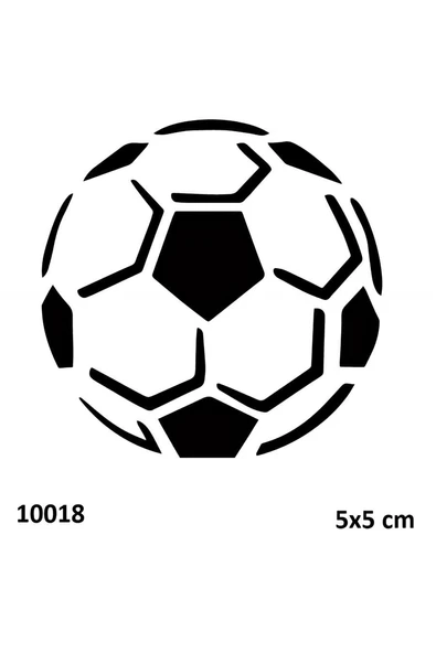 Süpertrend Futbol Topu Geçici Dövme Şablonu Stencil Kalıp