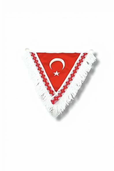 Kruvazör Türk Bayrağı-Üçgen Flama 45x40 CM
