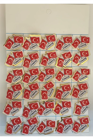 Kruvazör Türk Bayrağı İkili Rozet (30'lu) - 2
