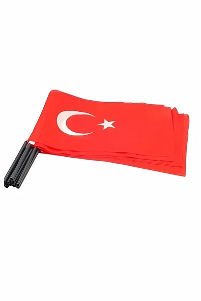 Kruvazör Sopalı İnce Kumaş Bayrak 30x45 cm (rachel)