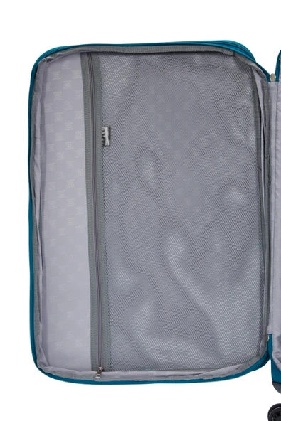 Pierre Cardin Ultra Light Kumaş Kabin Boy Valiz Petrol PC7050 - Resim 7