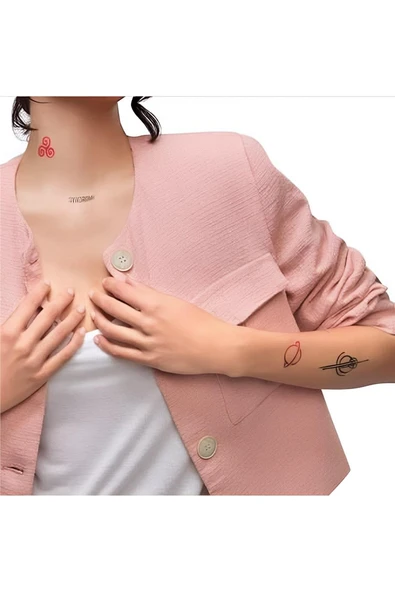 Süpertrend Spray Tattoo Kırmızı Geçici Sprey Dövme - 2