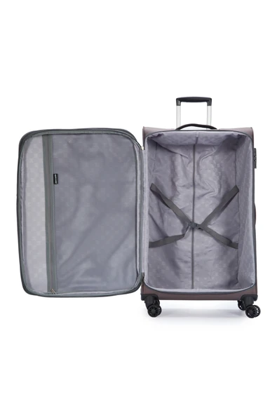 Pierre Cardin Ultra Light Kumaş Kabin Boy Valiz Antrasit PC7050 - Resim 3