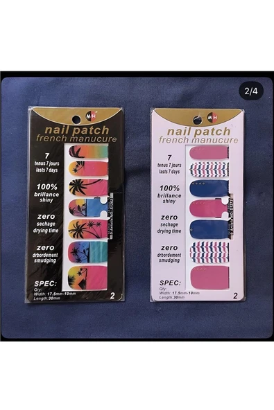 Süpertrend Nail Art Tırnak Süsleme Palmiye Tırnak dövmesi 