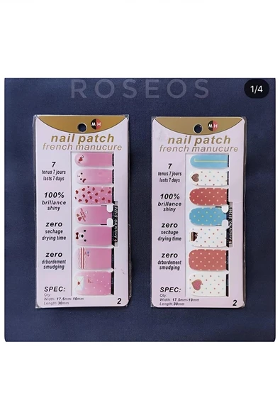 Süpertrend Nail Art Tırnak Süsleme Geometri dövmesi 