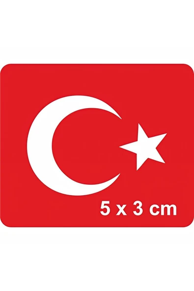 Kruvazör Ay Yıldız-2 Türk Bayrağı  Tattoo Geçici Dövme Şablonları Kına Kalıpları