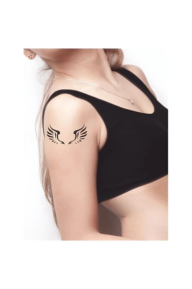 Kruvazör Özgürlüğe Kanat Aç! Tattoo Geçici Dövme Şablonları Kına Kalıpları - 2