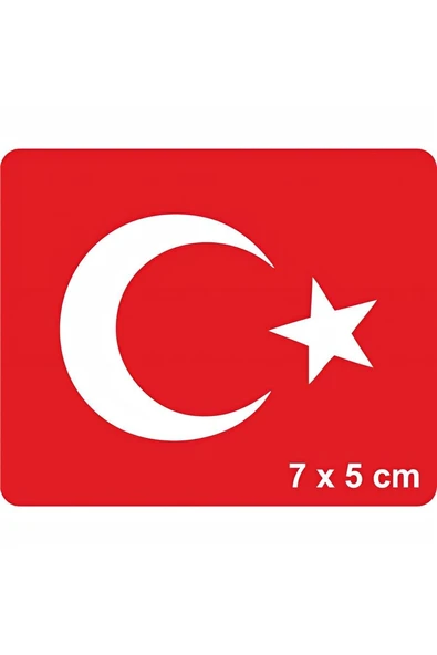 Kruvazör Ay Yıldız-1 Türk Bayrağı  Tattoo Geçici Dövme Şablonları Kına Kalıpları
