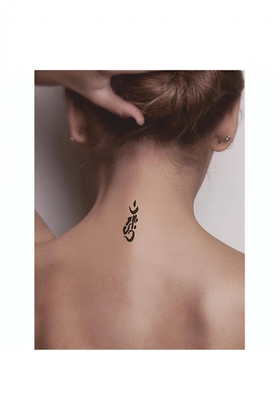 Kruvazör Kadın Kanji Tattoo Geçici Dövme Şablonları Kına Kalıpları - 2