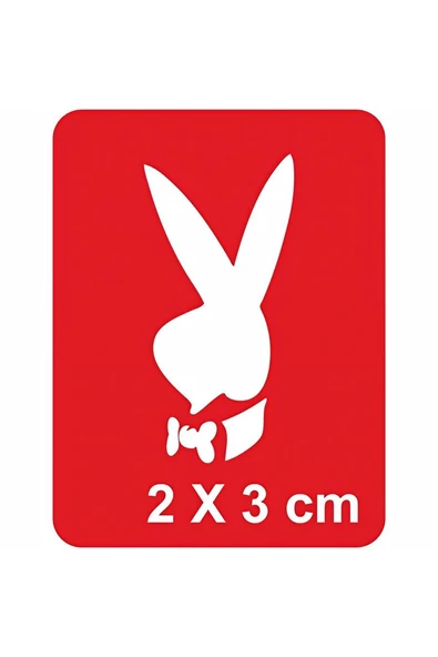Kruvazör Aşk Tavşanı Playboy Tattoo Geçici Dövme Şablonları Kına Kalıpları