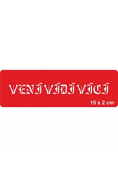 Kruvazör Geldim Gördüm Yendim Tattoo Geçici Dövme Şablonları Kına Kalıpları
