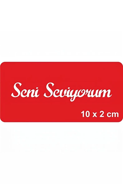 Kruvazör Seni Seviyorum Yazısı Tattoo Geçici Dövme Şablonları Kına Kalıpları