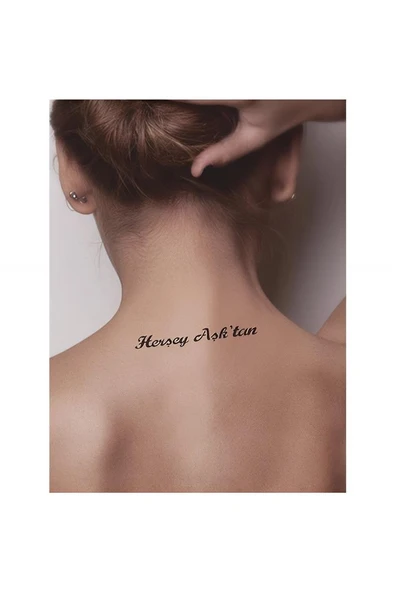Kruvazör Her şey Aşktan Tattoo Geçici Dövme Şablonları Kına Kalıpları - 2