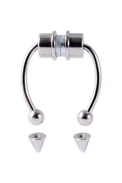 Süpertrend Mıknatıslı Fake Septum Piercing Gümüş rengi