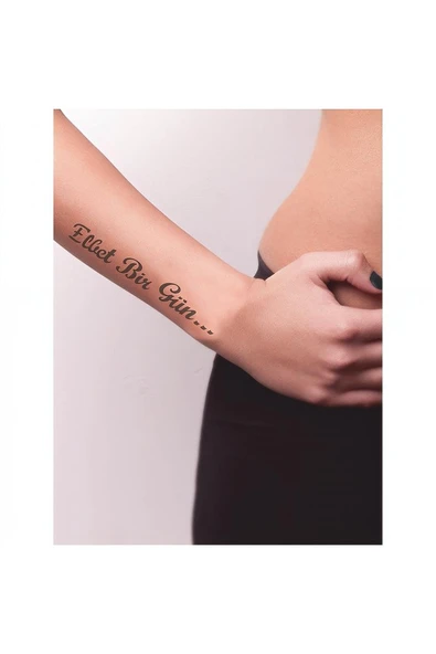Kruvazör Elbet Bir Gün Tattoo Geçici Dövme Şablonları Kına Kalıpları - 2