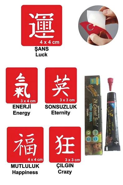 Süpertrend Çince Hint Kınası ile Geçici Dövme Yapma Seti
