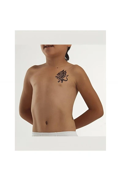 Kruvazör Yürüyen Kanatlı Ejder Tattoo Geçici Dövme Şablonları Kına Kalıpları - 2