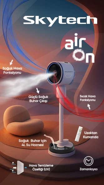 SKYTECH ST-60W AİR ON SICAK SOGUK VANTİLATÖR