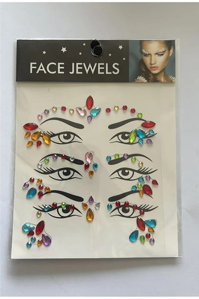 Süpertrend Face Gems Kristal Yüz Taşı Model 22