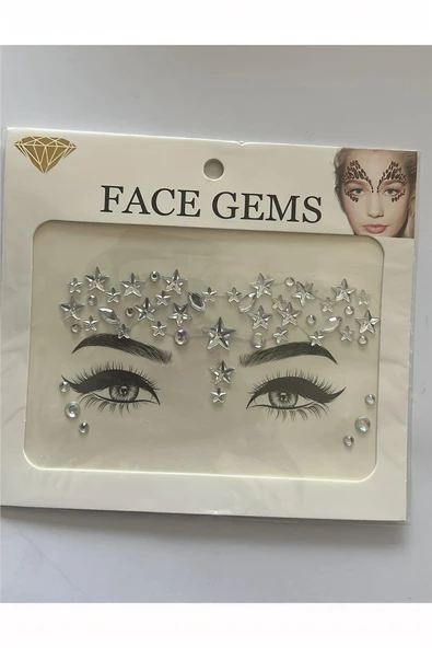 Süpertrend Face Gems Kristal Yüz Taşı Model 17