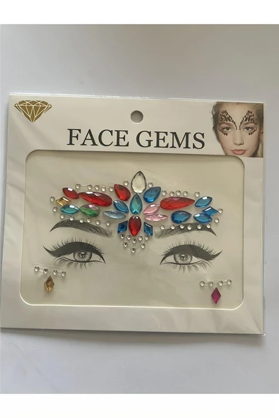 Süpertrend Face Gems Kristal Yüz Taşı Model 18