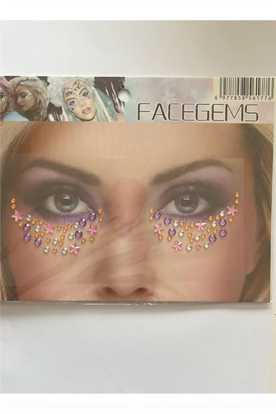 Süpertrend Face Gems Kristal Yüz Taşı Model 28