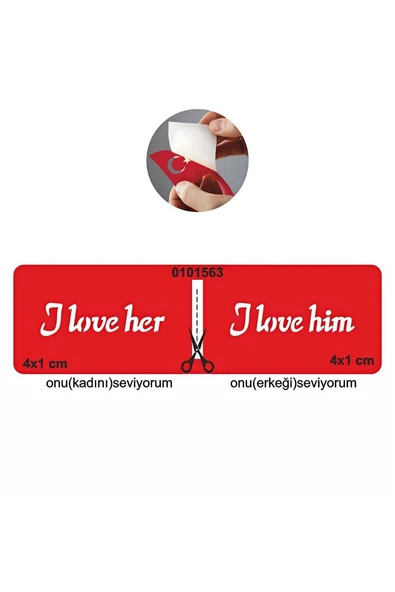 Kruvazör Onu Seviyorum (Çiftler İçin) Tattoo Geçici Dövme Şablonları Kına Kalıpları