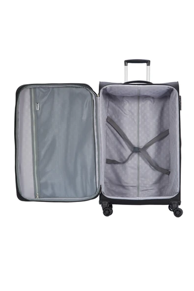 Pierre Cardin Ultra Light Kumaş Kabin Boy Valiz Siyah PC7050 - 3
