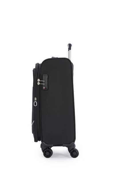 Pierre Cardin Ultra Light Kumaş Kabin Boy Valiz Siyah PC7050 - 2