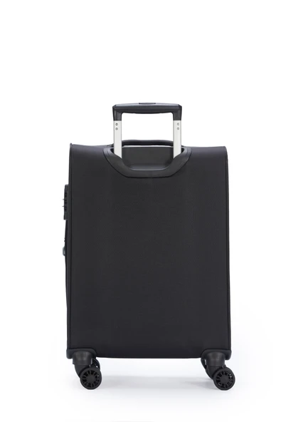 Pierre Cardin Ultra Light Kumaş Kabin Boy Valiz Siyah PC7050 - 5