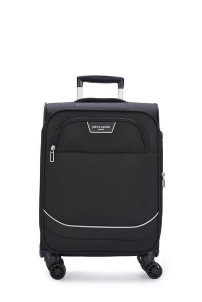 Pierre Cardin Ultra Light Kumaş Kabin Boy Valiz Siyah PC7050
