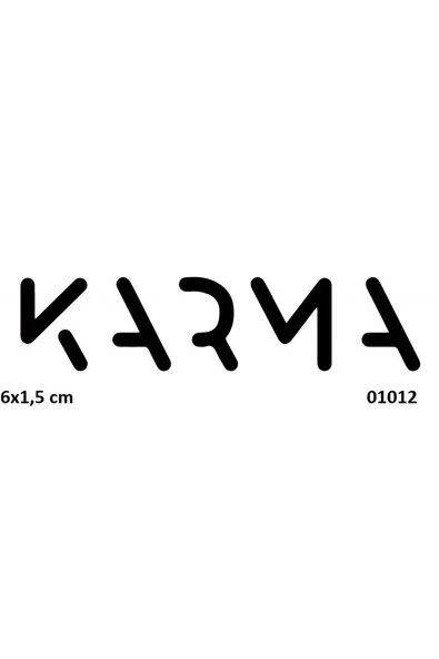 Kruvazör Karma Yazısı Geçici Dövme Şablonu