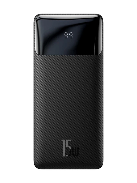 Baseus Bipow Overseas Edition Dijital Ekranlı 15W 10.000 Mah Powerbank Siyah - Resim 5