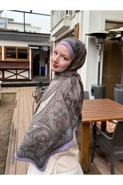 MODA Modal Soft Serisi Etnik Desen Şal - Resim 4