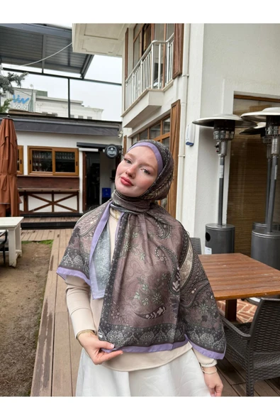 MODA Modal Soft Serisi Etnik Desen Şal - Resim 3