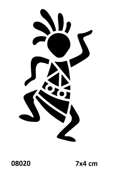 Kruvazör Tam Tam Dansı Geçici Dövme Şablonu Stencil Kalıp