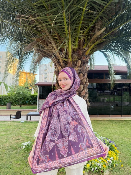MODA Timeless Wieve Serisi Etnik Desen Mürdüm - 2