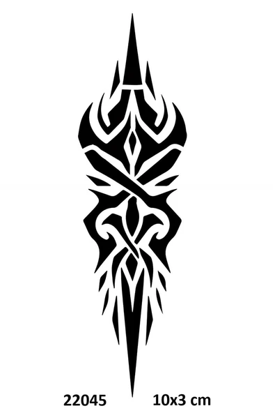 Kruvazör Tribal Şekiller Geçici Dövme Şablonu Stencil Kalıp