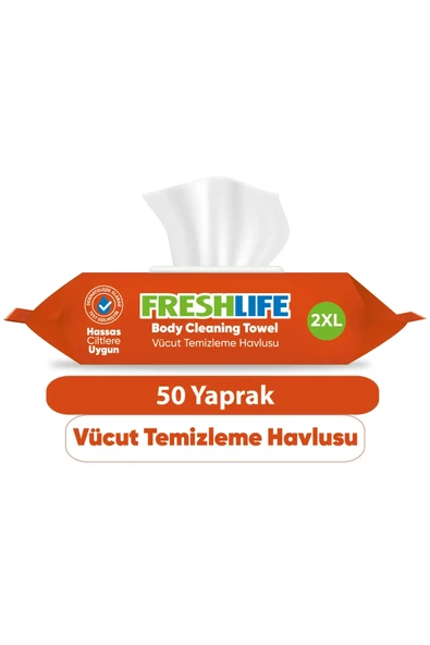 Freshlife Vücut Temizleme Havlusu 50x6 300 Yaprak