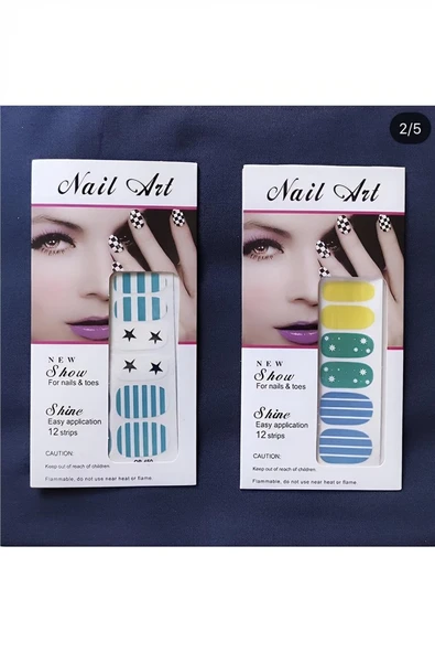 Kruvazör Nail Art Tırnak Süsleme Çiçek Rengarenk dövmesi 