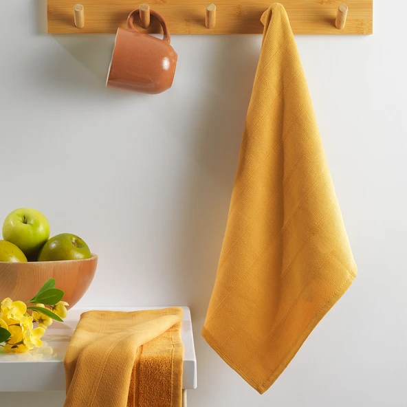 Schafer Home Romy 2 li Kurulama Bezi 40x50 Cm-Sarı