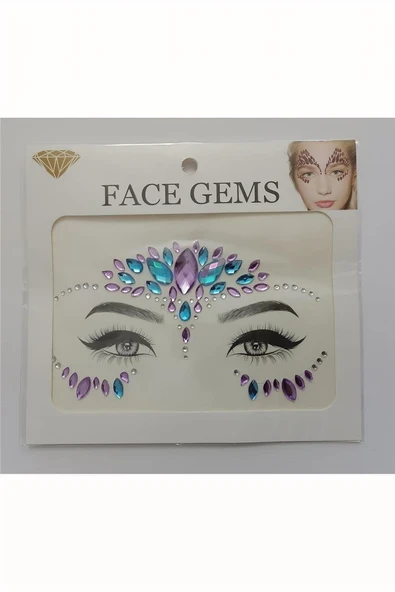 Kruvazör Face Gems Yüz Taşı Model5