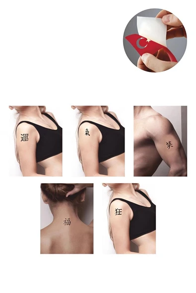 Kruvazör Çince Hint Kınası ile Geçici Dövme Yapma Seti - 2