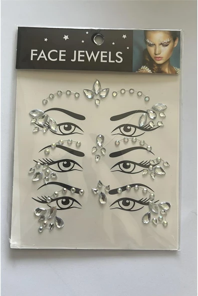 Kruvazör Face Gems Kristal Yüz Taşı Model 23
