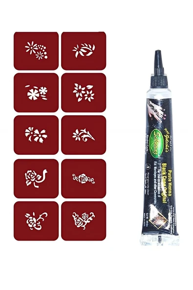 Kruvazör Minimal Kınalı Geçici Dövme Yapma Seti br001k