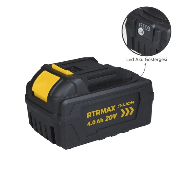 RTS5004 Smart-Lion 20V Akü Yedek Batarya 4.0 Ah - 3